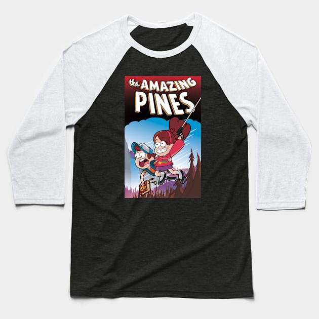 The Amazing Pines Baseball T-Shirt by jasesa